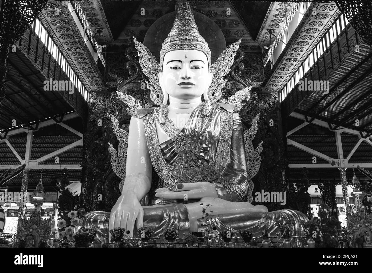 L'Nga Htat Gyi Pagoda Yangon, Myanmar. Foto Stock