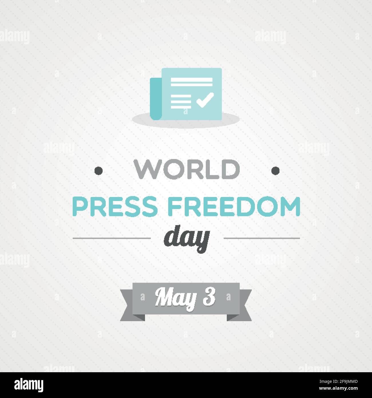 Giornata mondiale della libertà di stampa. 3 maggio. Illustrazione vettoriale, design piatto Illustrazione Vettoriale