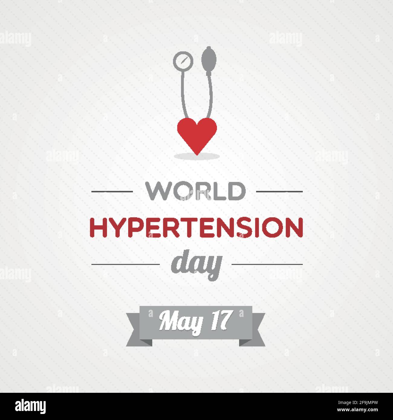 Giornata mondiale dell'ipertensione. Maggio 17. Illustrazione vettoriale, design piatto Illustrazione Vettoriale