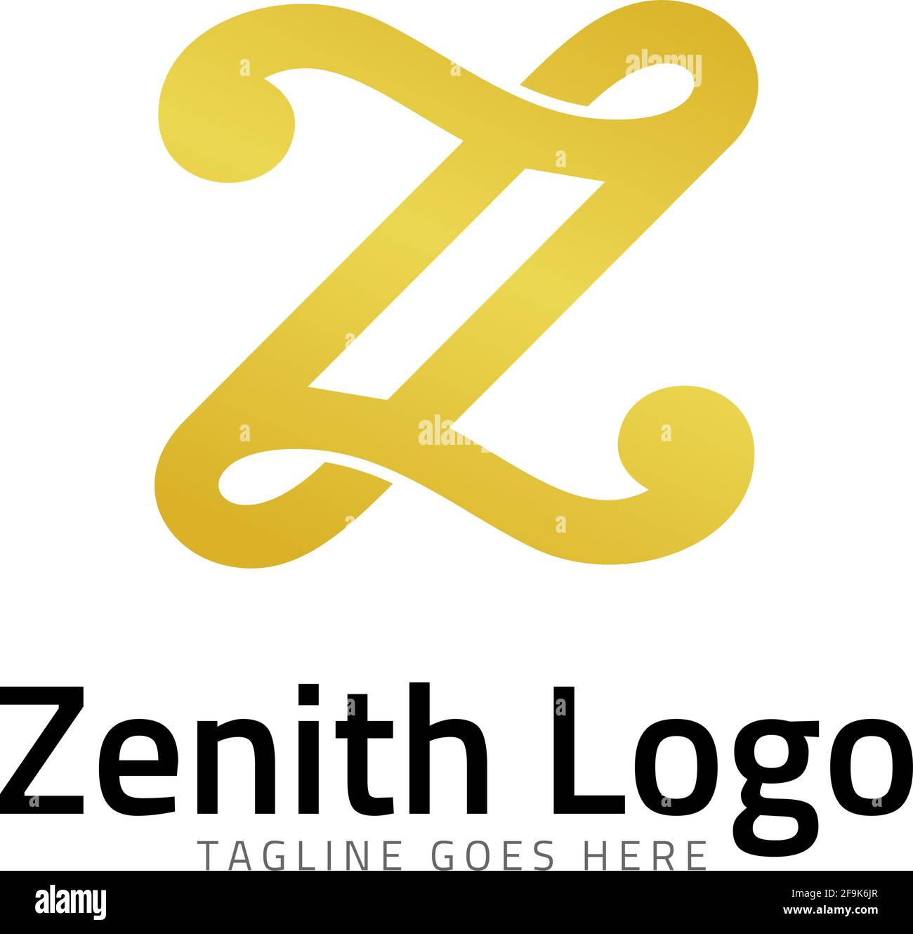 Logo Deisgn Vector Zenith lettera Illustrazione Vettoriale