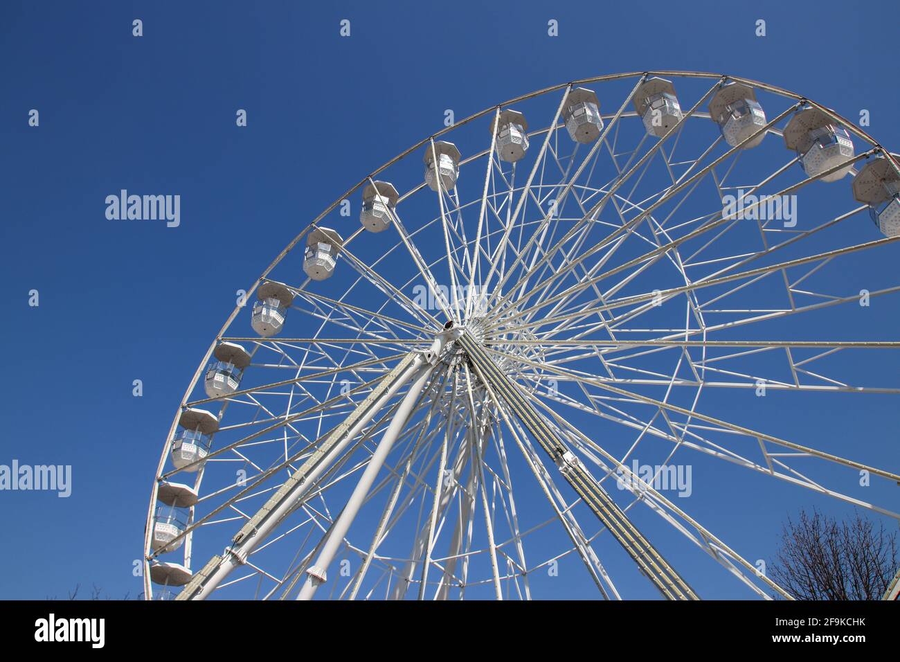 Ruota panoramica sul 'Parco della Gioventù' di Bucarest, Romania Foto Stock