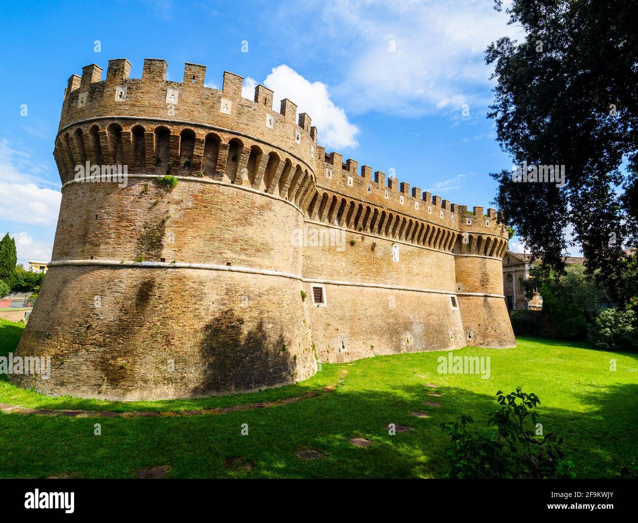 Castello di Giulio II in Ostia Antica - Roma, Italia Foto Stock
