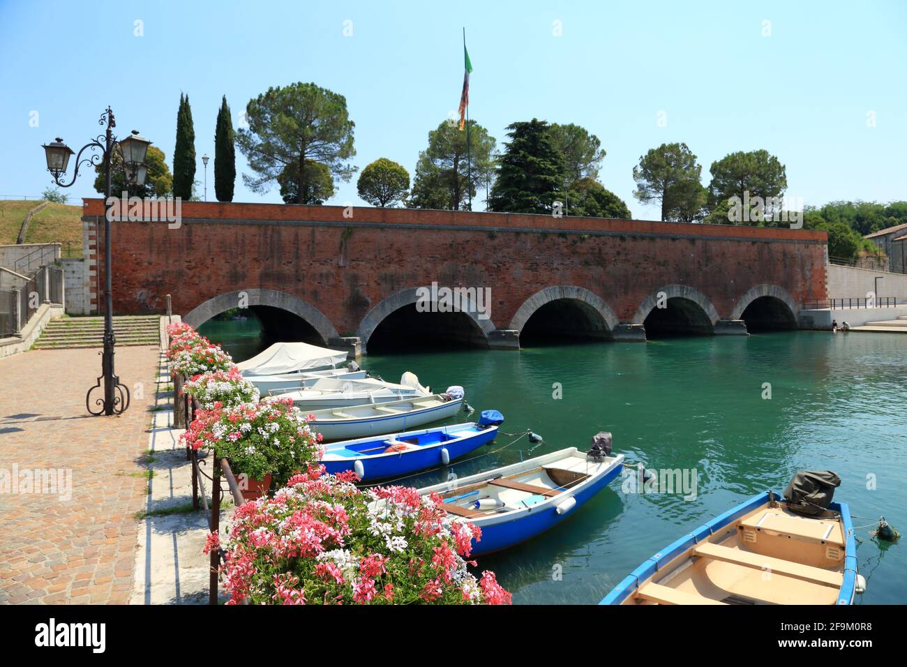 La Fortezza di Peschiera. Ponte dei Voltoni. Foto Stock