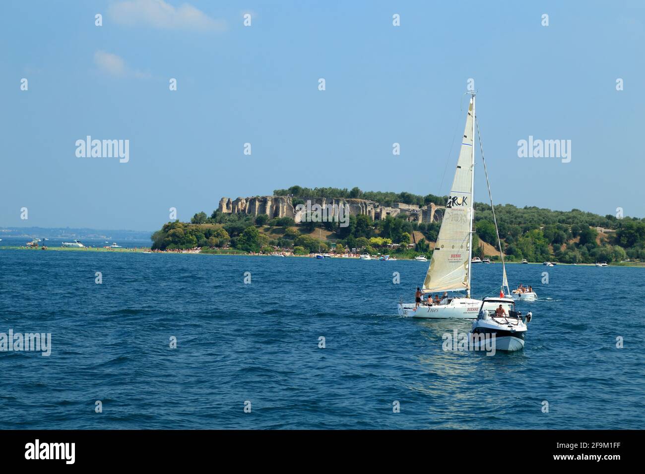Sirmione, Lago di Garda, Lago di Garda, Gardasee, Italia Foto Stock