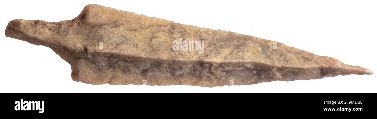 Tillemsi Point, Flintstone, tenero, 5200-2500 a.C., deserto del Sarah centrale meridionale Foto Stock