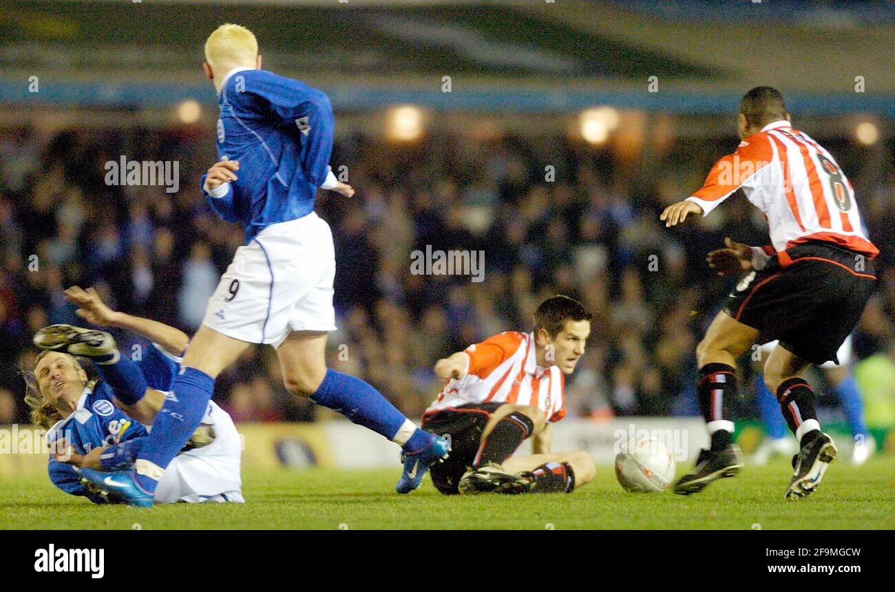 FA CUP RE-PLAY BIRMINGHAM V SUNDERLAND 25/2/2004 IMMAGINE DAVID ASHDOWNFA TAZZA Foto Stock