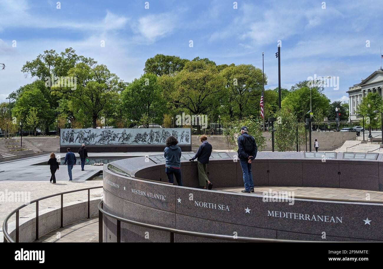 Il National World War One Memorial è stato inaugurato il 16 aprile 2021 a Washington, DC. Foto Stock