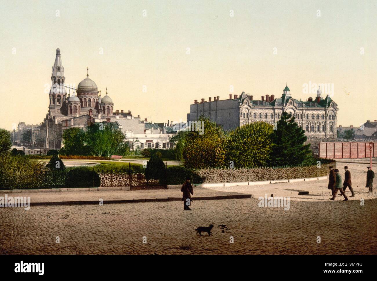 Turemnaja Place, Odessa, Russia, cioè Ucraina, circa 1900 Foto Stock