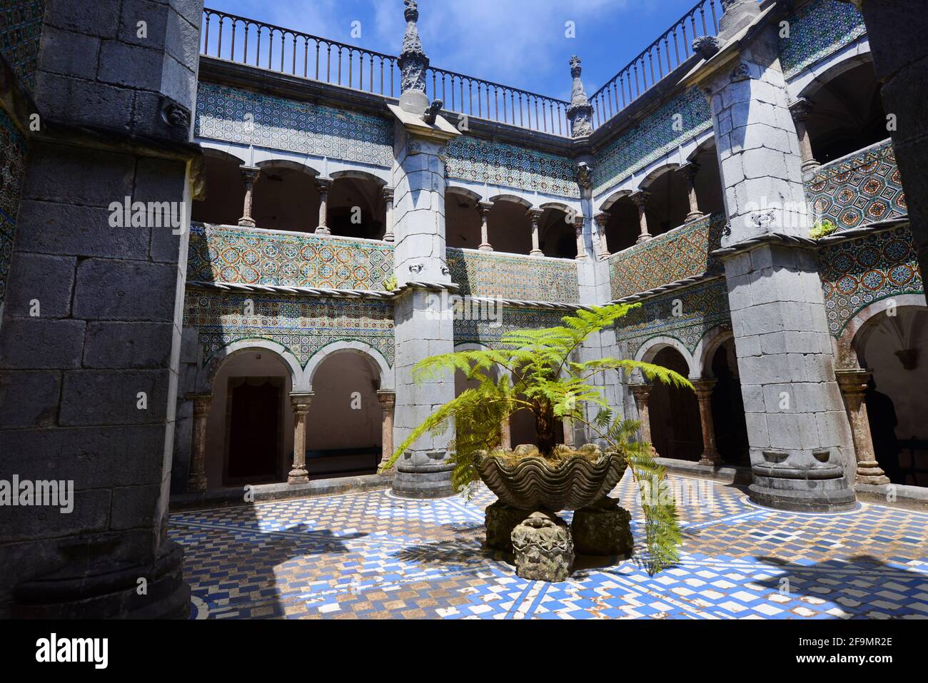 Il bellissimo palazzo pena di Sintra, Portogallo. Foto Stock