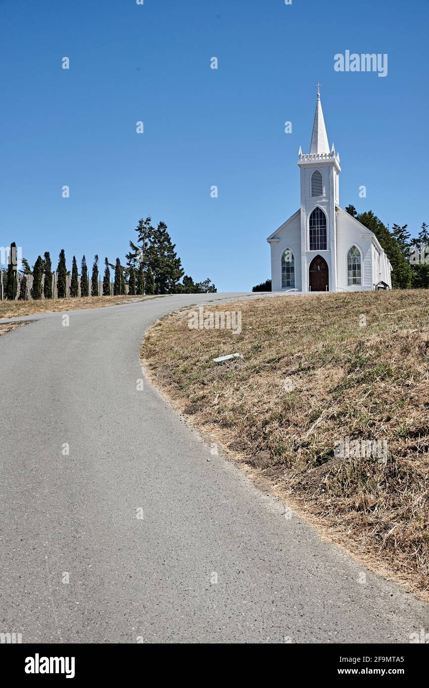 Santa Teresa di Avila Chiesa Bodega California Movie Location Foto Stock