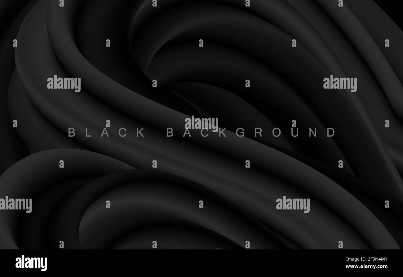 Vector Black Abstract sfondo artistico per il design Illustrazione Vettoriale