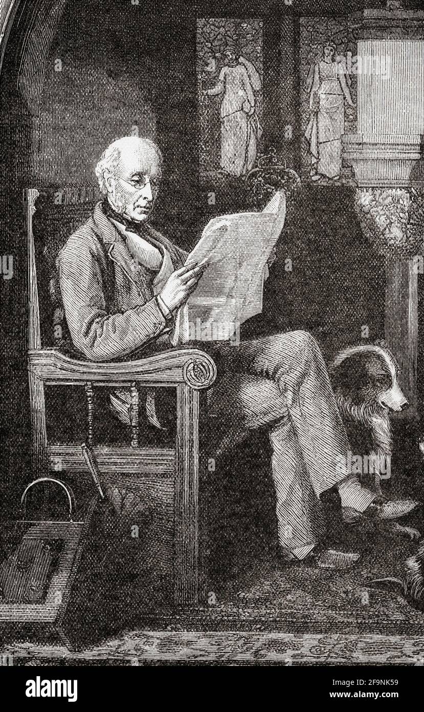 William George Armstrong, 1° barone Armstrong, 1810–1900. Ingegnere e industriale inglese che ha fondato la preoccupazione di produzione di Armstrong Whitworth. Da grandi ingegneri, pubblicato circa 1890 Foto Stock