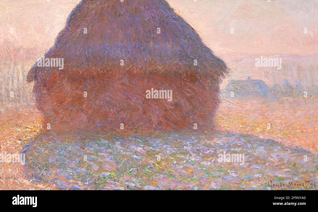 Grainstack alla luce del sole, Claude Monet, 1891 Foto Stock