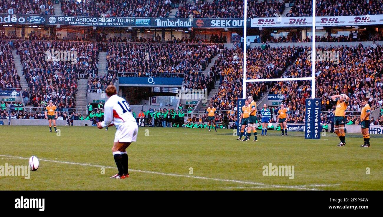 Rugby - Inghilterra / Australia - Novembre 2002 Foto Stock