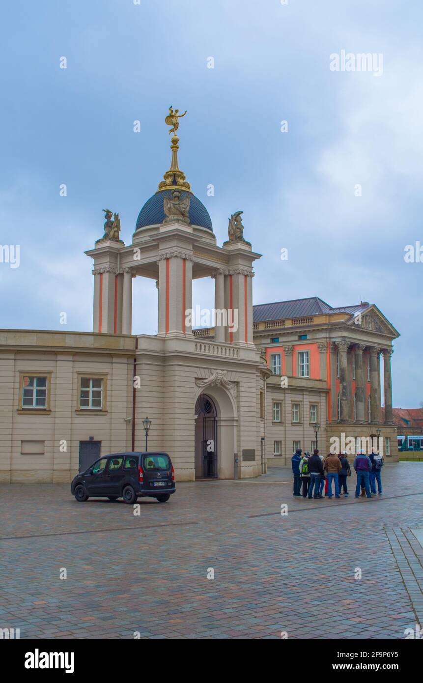 edificio monumentale di nicolai kirche - nicholas chiesa a potsdam Foto Stock
