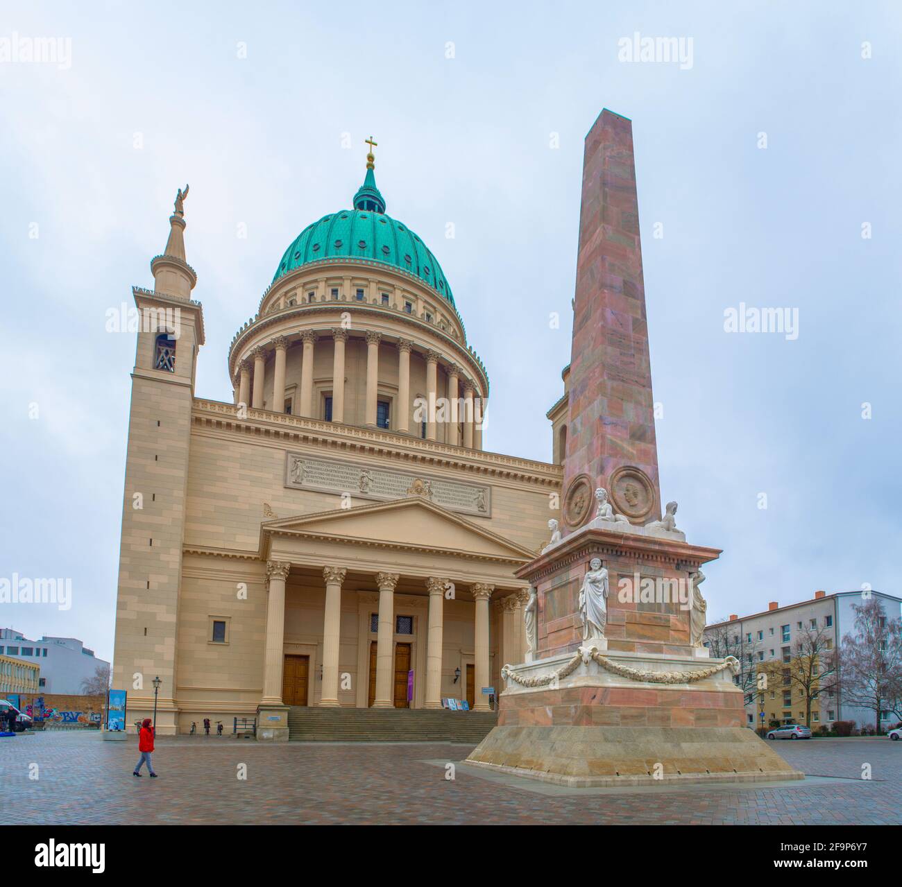 edificio monumentale di nicolai kirche - nicholas chiesa a potsdam Foto Stock