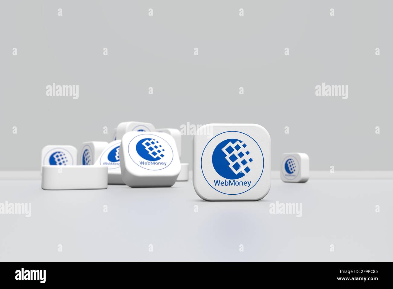 WebMoney, Social Media, Social Network Concept background - illustrazione : Istanbul, Turchia Foto Stock