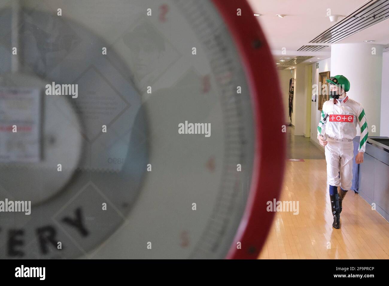 Hector Crouch all'Ippodromo di Epsom Downs, Surrey. Data immagine: Martedì 20 aprile 2020. Foto Stock