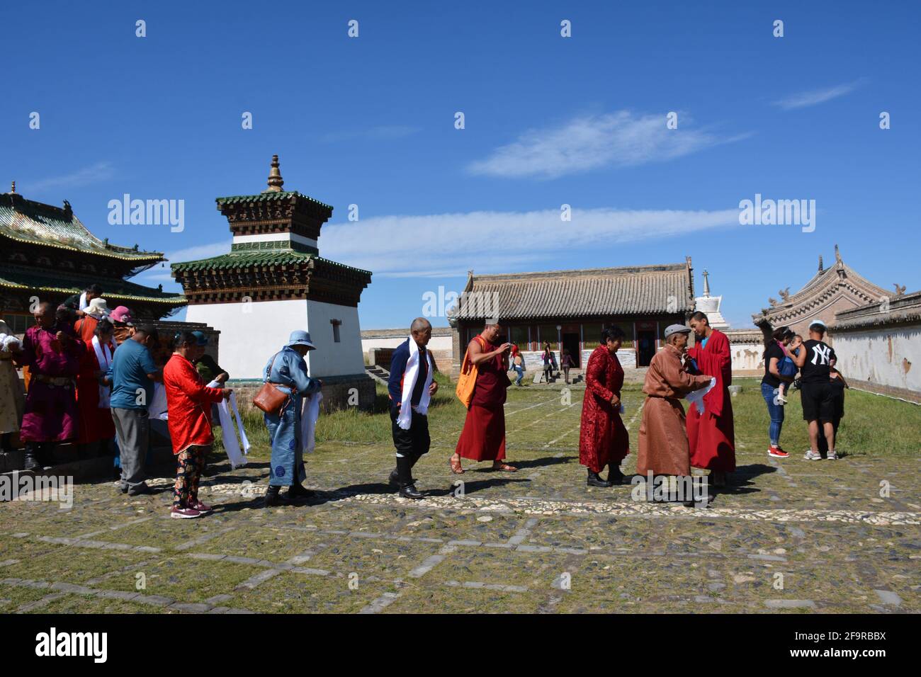 Karakorum, antica capitale della Mongolia (Impero Mongolo), patrimonio dell'umanità dell'UNESCO dal 1235 al 1260, si trova nella provincia di Övörkhangai, in Mongolia, vicino a Kharkhorin. Foto Stock