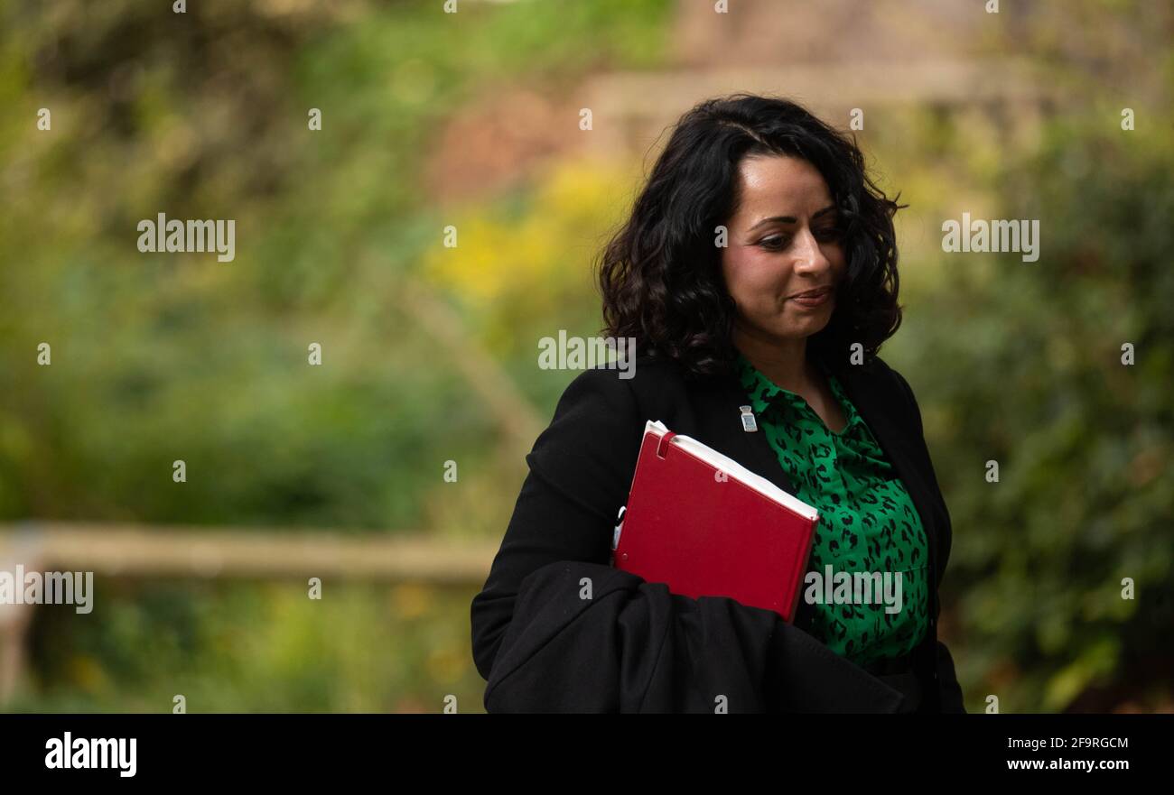 Londra, Regno Unito. 20 Apr 2020. Nikita Kanani, (Nikki Kanani) direttore medico di assistenza primaria per l'Inghilterra NHS, arriva a Downing Street per la conferenza stampa Covid Credit: Ian Davidson/Alamy Live News Foto Stock