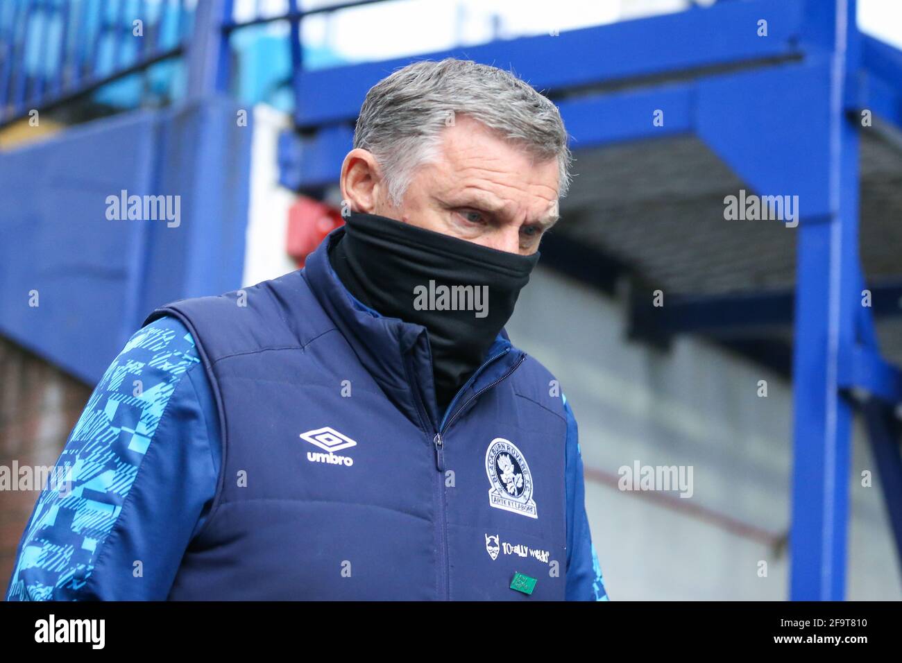 Sheffield, Regno Unito. 20 Apr 2021. Tony Mowbray manager di Blackburn Rovers a Sheffield, Regno Unito, il 20/2021. (Foto di Isaac Parkin/News Images/Sipa USA) Credit: Sipa USA/Alamy Live News Foto Stock