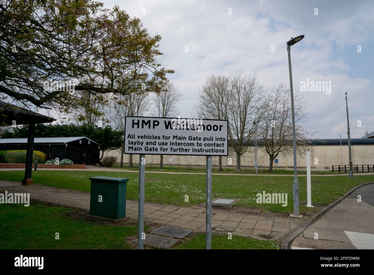 HM Prison Whitemoor è una prigione maschile di categoria A nei pressi di marzo, Cambridgeshire, Inghilterra, gestita dal servizio di prigione di Her Majesty Foto Stock