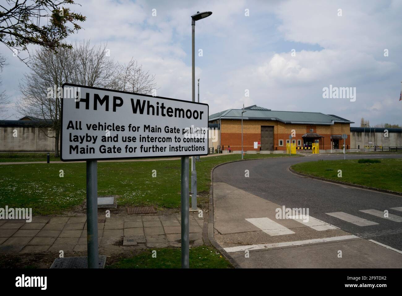 HM Prison Whitemoor è una prigione maschile di categoria A nei pressi di marzo, Cambridgeshire, Inghilterra, gestita dal servizio di prigione di Her Majesty Foto Stock