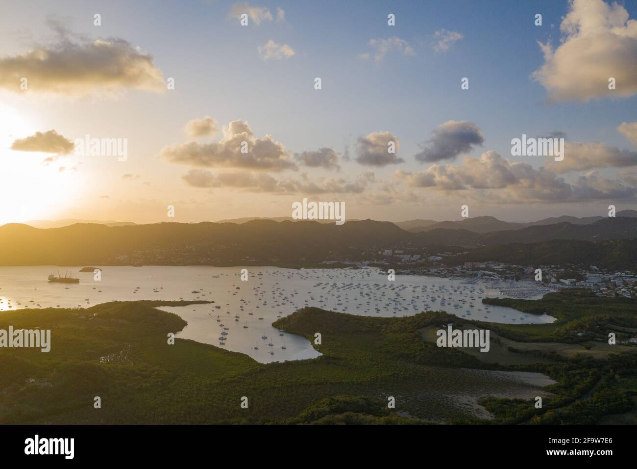 La baia di Marin è una delle più belle Baie della Martinica Foto Stock