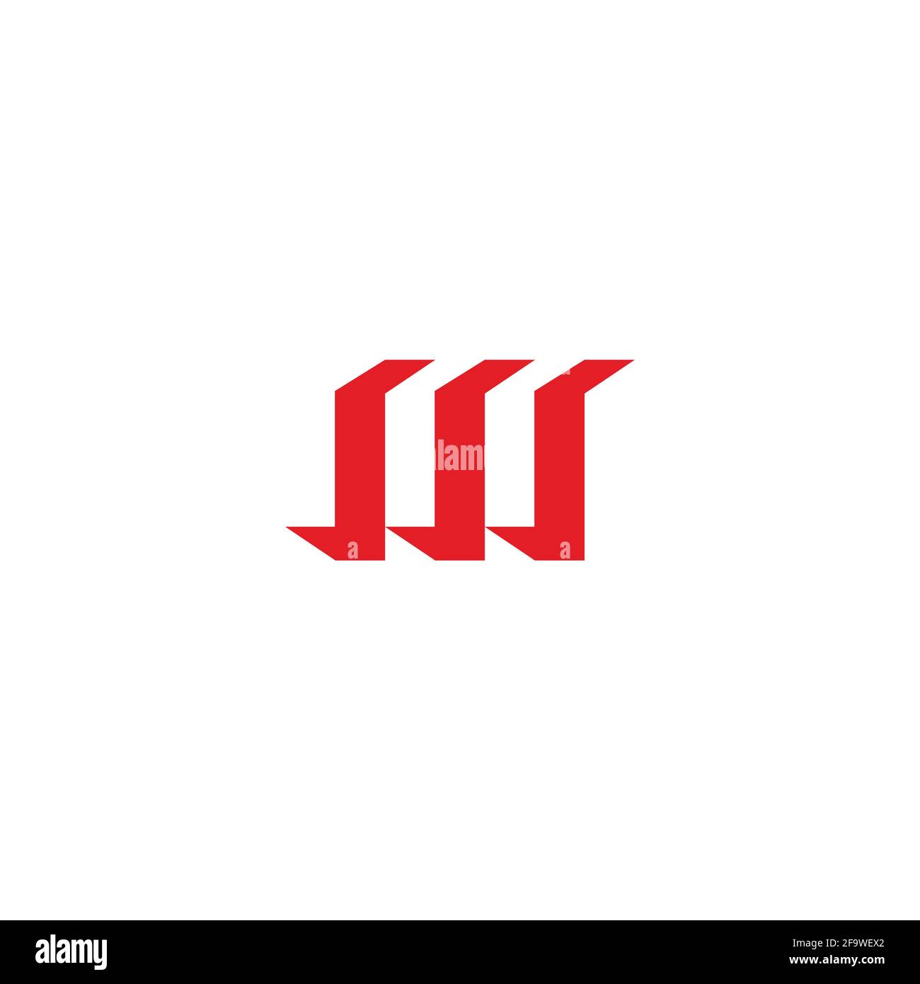 letter sm vettore di logo a linea geometrica semplice Illustrazione Vettoriale
