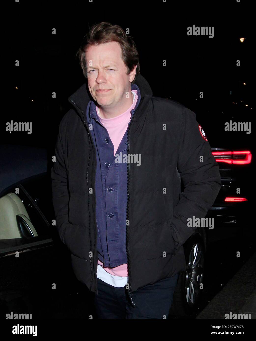 tom Parke Bowles ben Elliot nadim zahawi Brandon lewis Il tutto al ristorante oswald's a mayfair per cena il 14 aprile 2021 immagini blitz Foto Stock