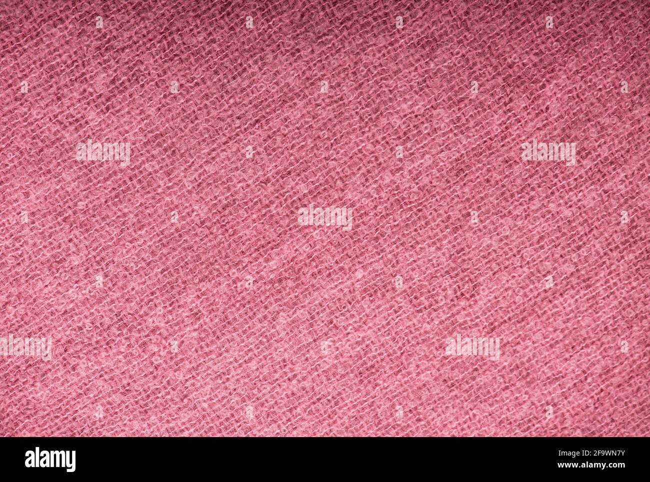 closeup di tessuto a maglia rosa senza cuciture Foto Stock