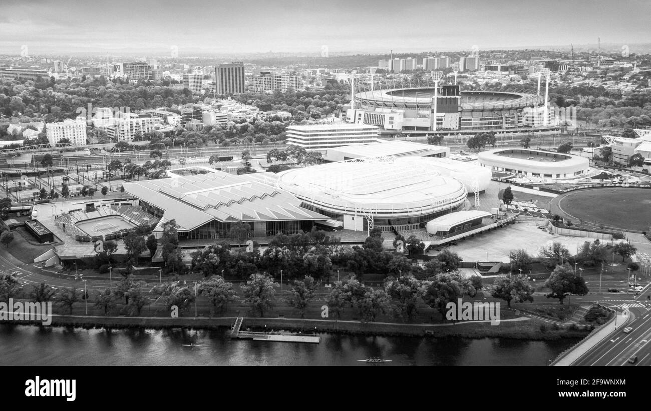 Stadi di Melbourne. Australia Foto Stock