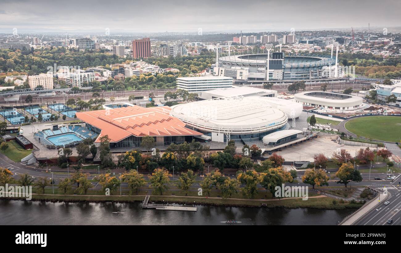 Stadi di Melbourne. Australia Foto Stock