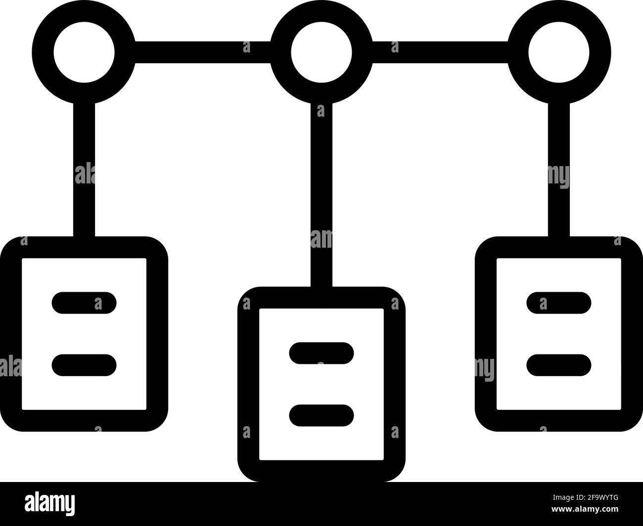 Icona della gerarchia di formazione. Icona vettoriale della gerarchia di formazione per il web design isolata su sfondo bianco Illustrazione Vettoriale