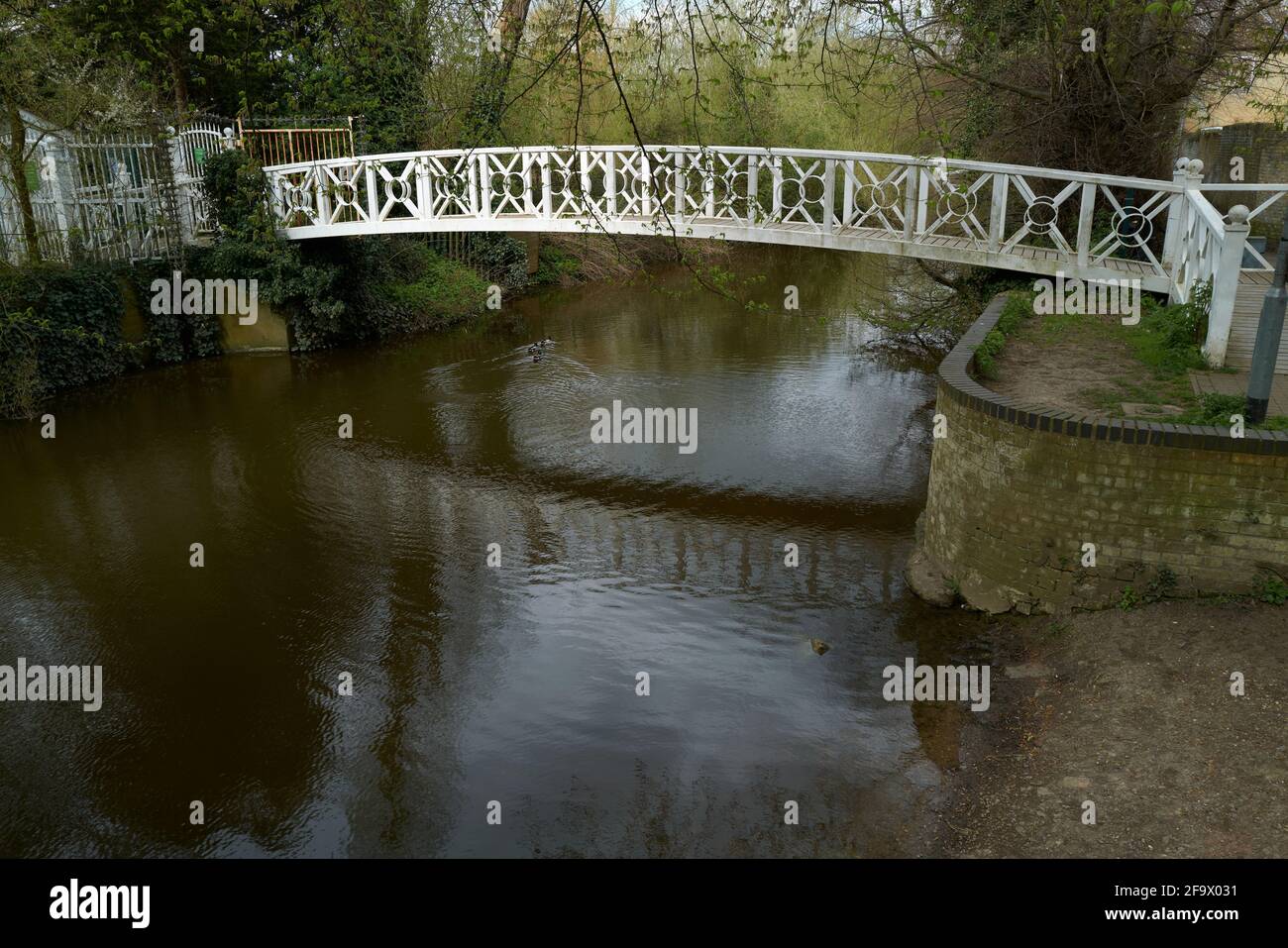 Ponte sul Great River Ouse a St Ives, Cambridgeshire, Inghilterra. Foto Stock