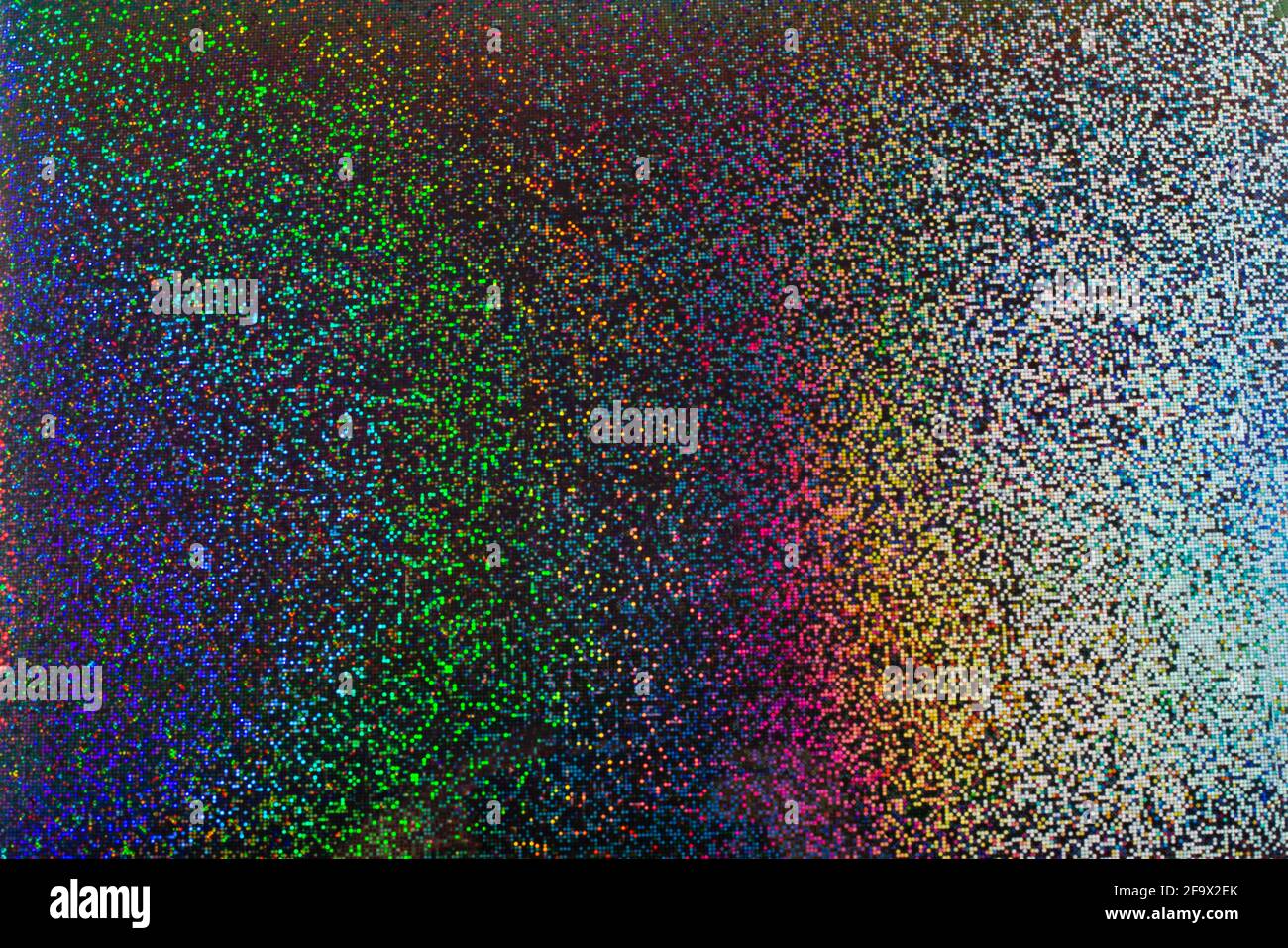 Astratto sfondo olografico scuro colorato. Texture sfocata futuristica. Foto Stock