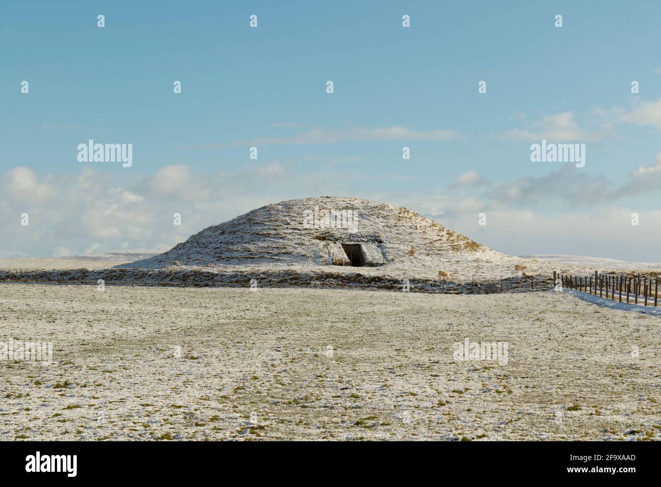 Tomba neolitica di Maeshowe, Isole Orcadi Foto Stock