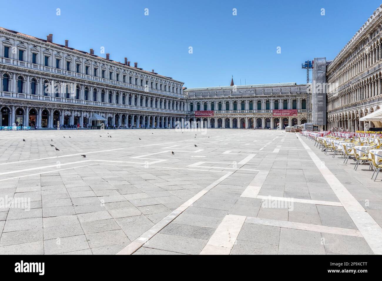 La bellissima Piazza San Marco, simbolo di Venezia Foto Stock