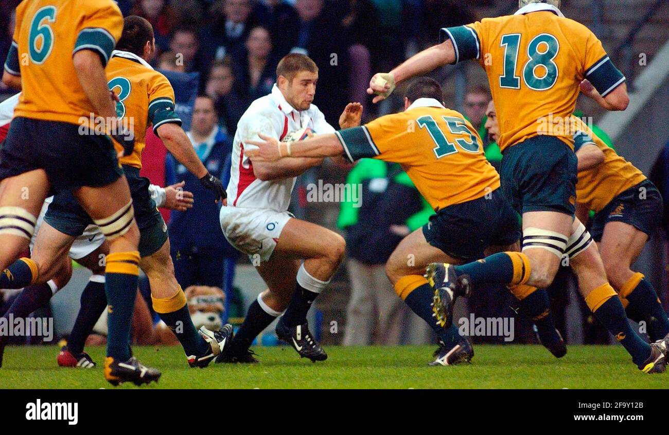 Rugby - Inghilterra / Australia - Novembre 2002 Foto Stock