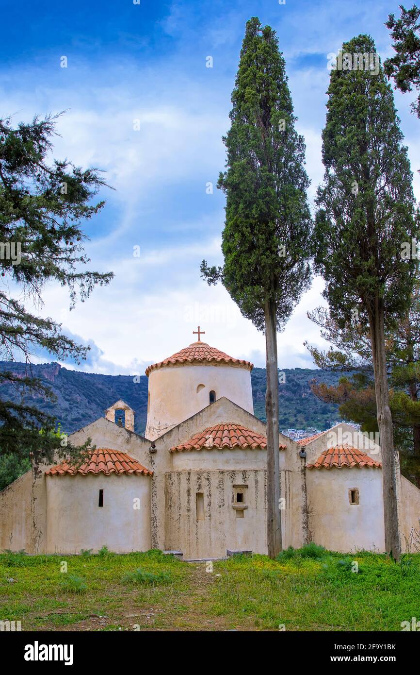 Chiesa greca di Panagia Kera. Vicino a Kritsa, Creta Foto Stock