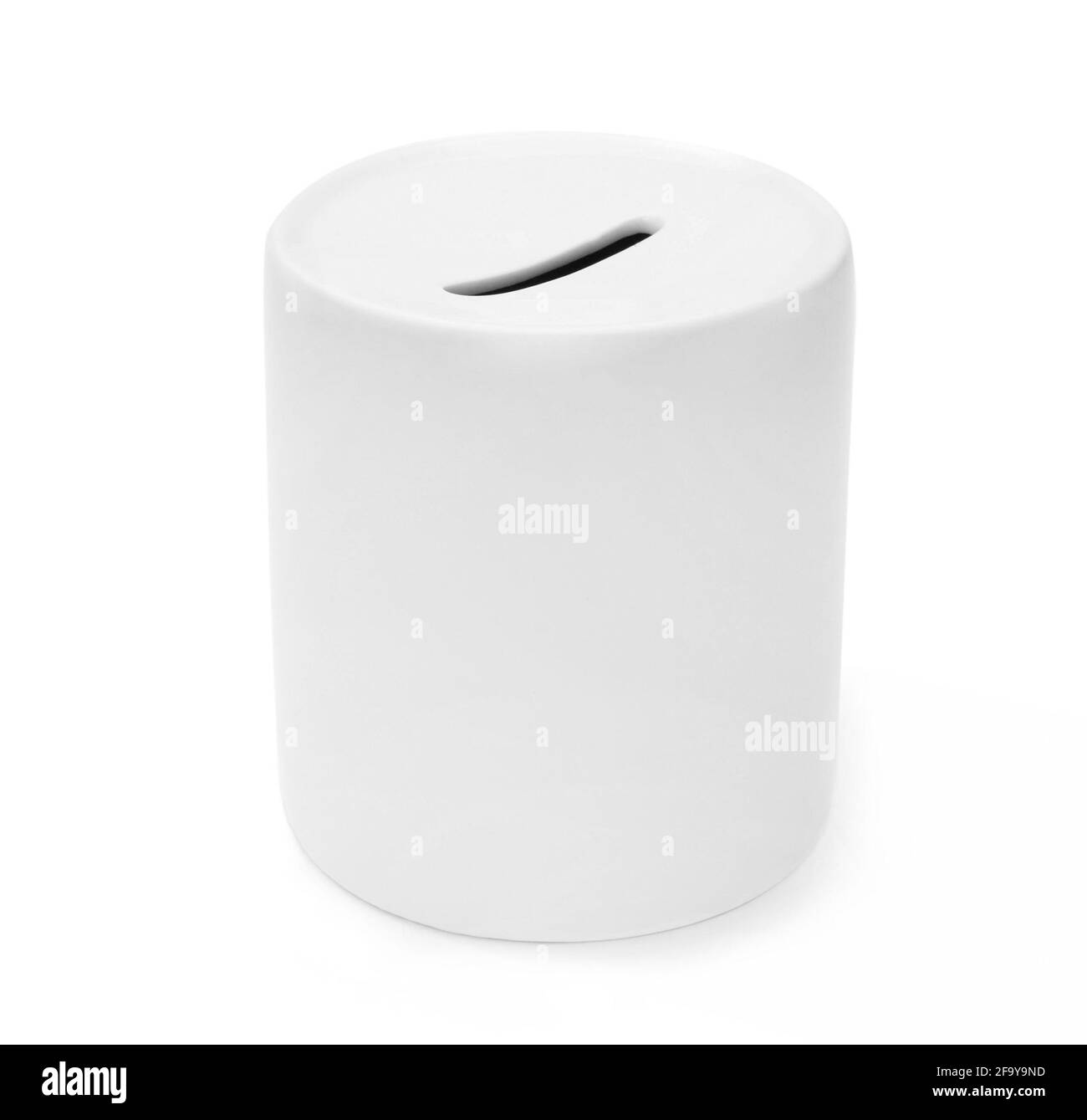 banco di porcellana in ceramica isolato su sfondo bianco Foto Stock