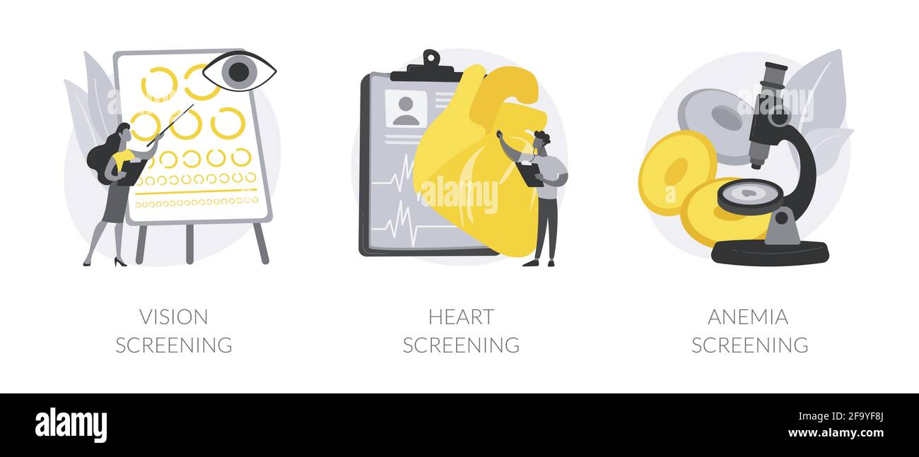 Illustrazioni vettoriali del concetto astratto di controllo pediatrico. Illustrazione Vettoriale