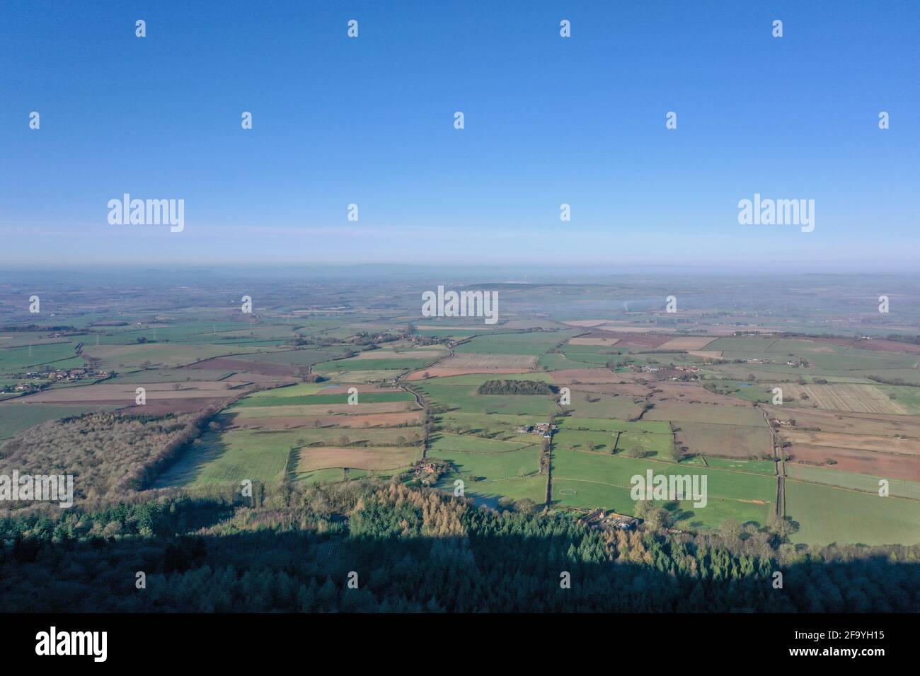 La collina di Wrekin in Shropshire, una bella passeggiata Foto Stock