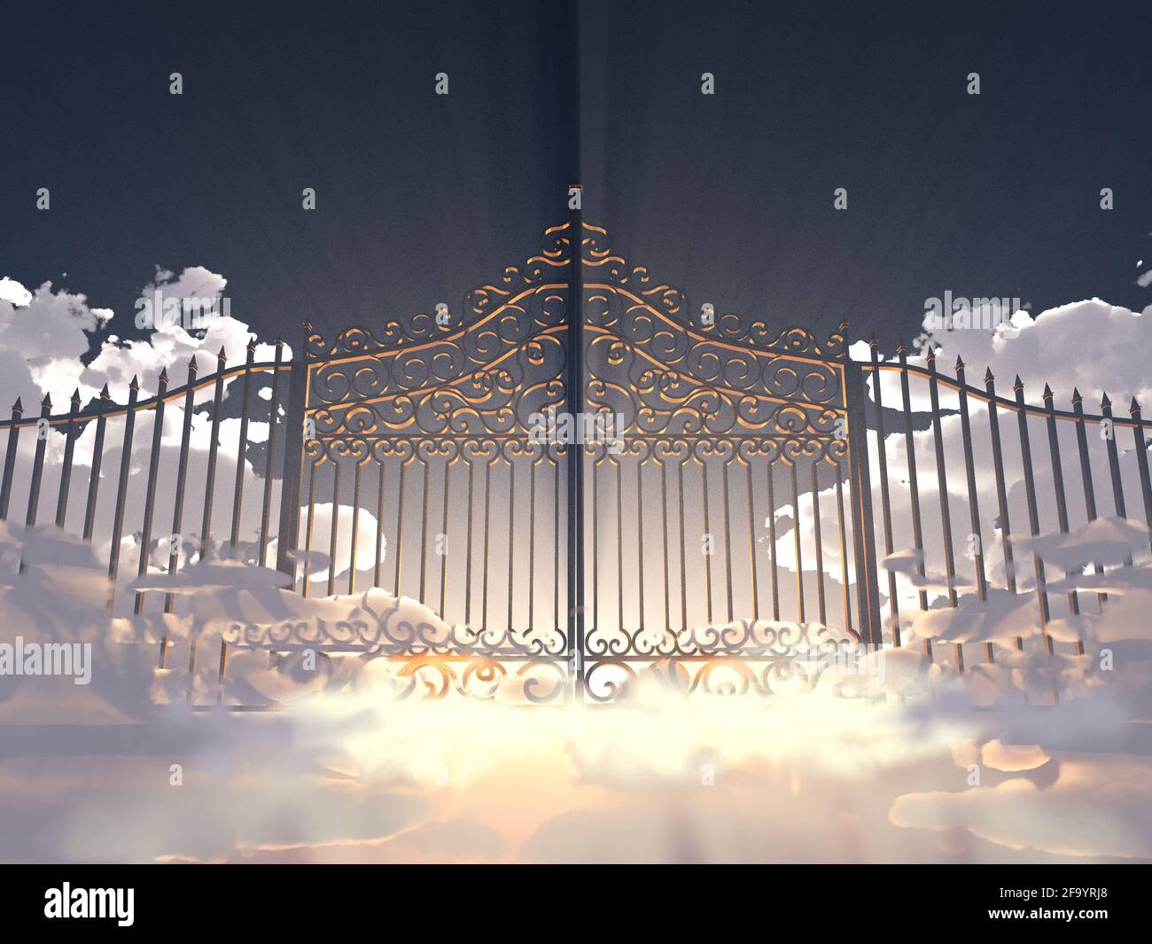 Porta nel cielo Foto Stock