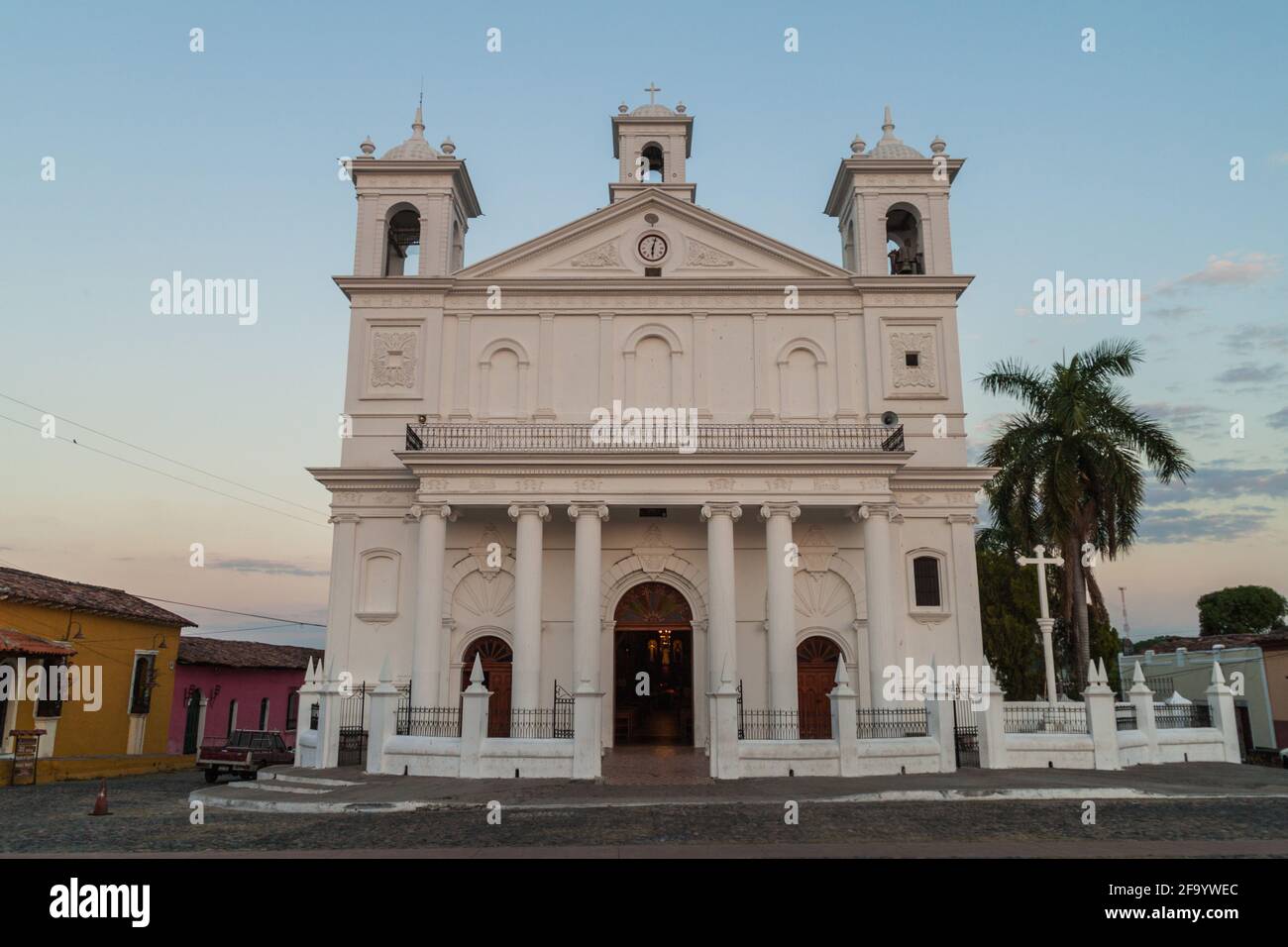 Chiesa di Santa Lucia a Suchitoto, El Salvador Foto Stock