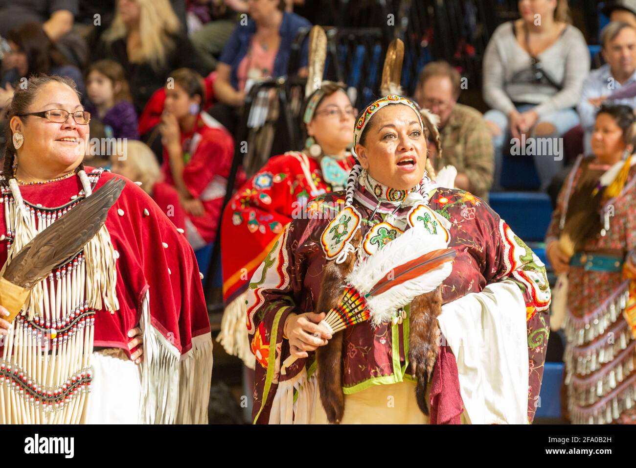 Festa indigena del Pow Wow Foto Stock