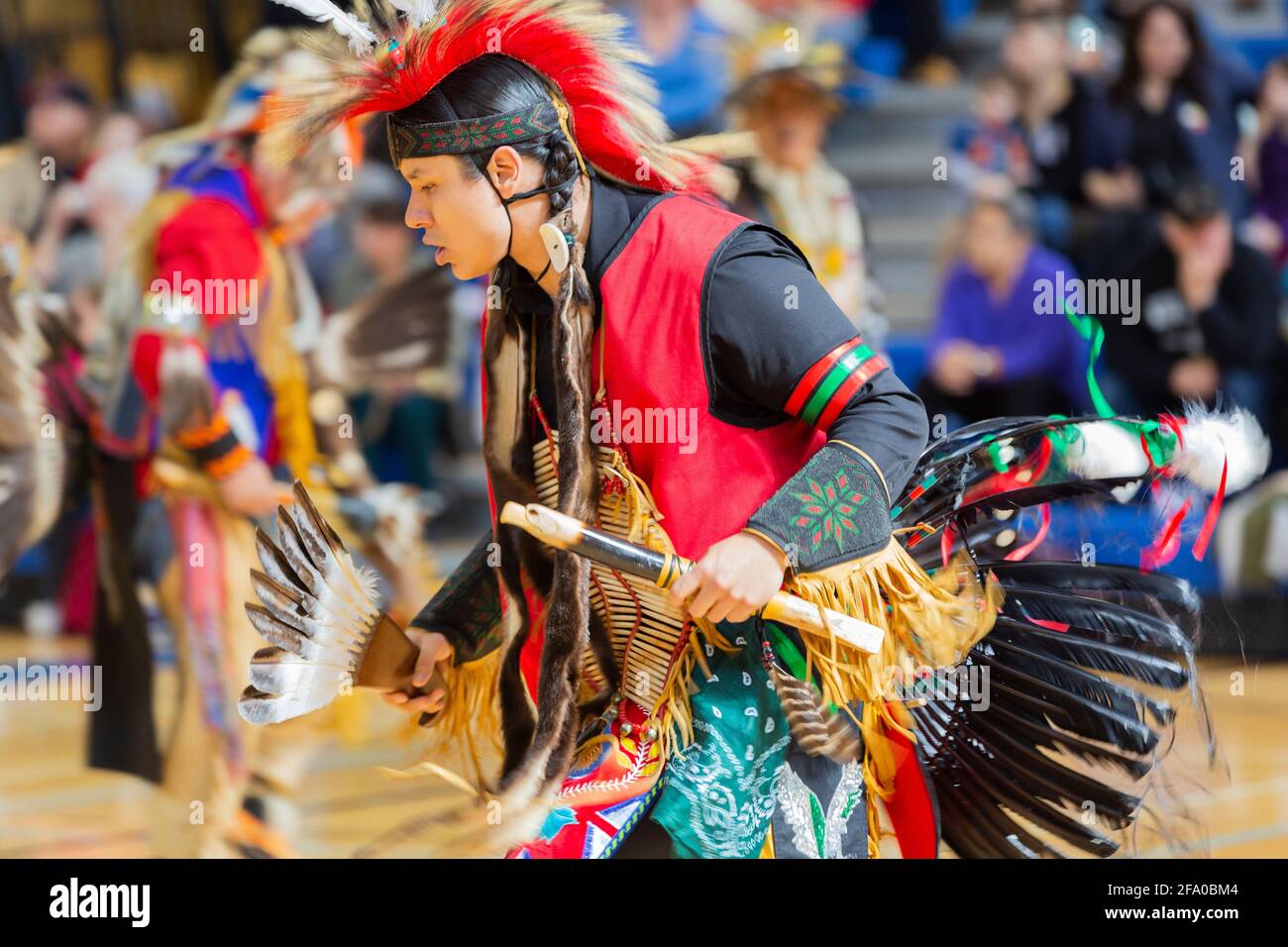 Festa indigena del Pow Wow Foto Stock