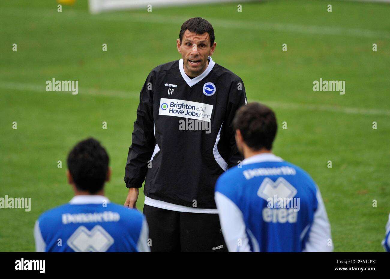 Gus Poyet Manager di Brighton & Hove FC. IMMAGINE DAVID ASHDOWN Foto Stock