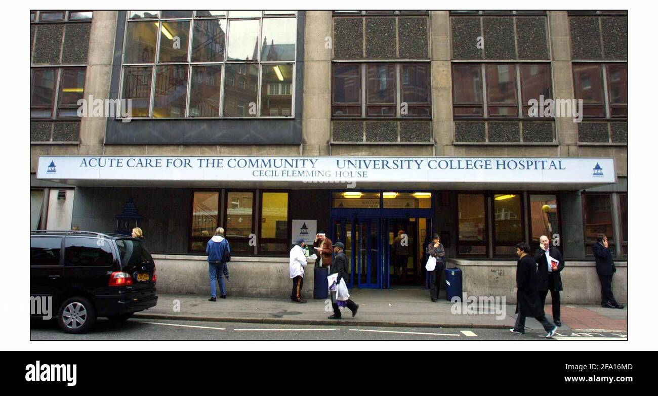 University College Hospital di LondonPIC David Sandison 29/10/2002 Foto Stock