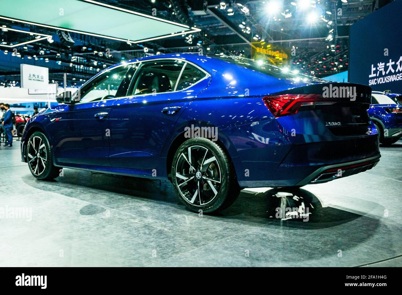 Il teso per la Cina Skoda Octavia Pro in mostra al 2021 Shanghai Auto Show, Cina. Foto Stock